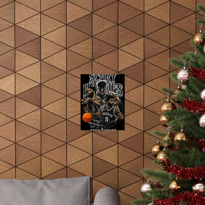 Basketball Wall Art Poster, Scary Hardies, Matte Vertical Print, Sports Decor, Gift for Fans, Home & Office Decoration