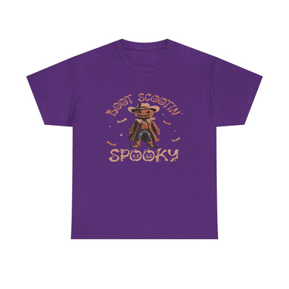 Spooky Cowboy Tee, Unisex Heavy Cotton T-Shirt, Halloween Costume, Fall Fashion, Fun Casual Wear, Gift for Friends, Boot Scootin' [...]
