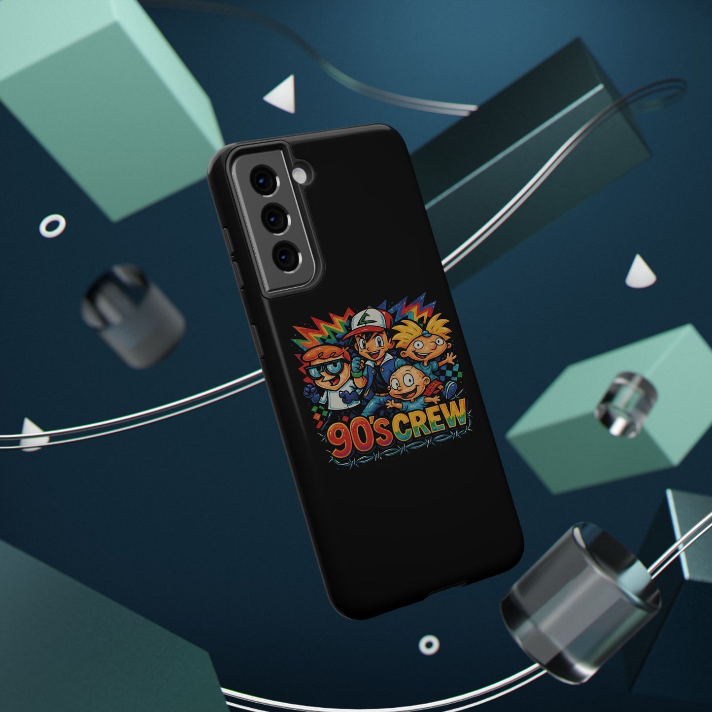 90s Crew Impact-Resistant Phone Case — Retro Cartoon Gamer Design