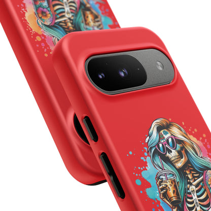 Cool Moms Club Phone Case - Tough Cases, Funky Phone Cover, Gift for Moms, Skeleton Design, Trendy Tech Accessories