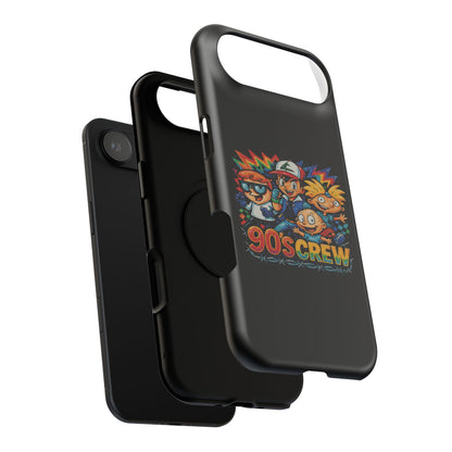90s Crew Impact-Resistant Phone Case — Retro Cartoon Gamer Design