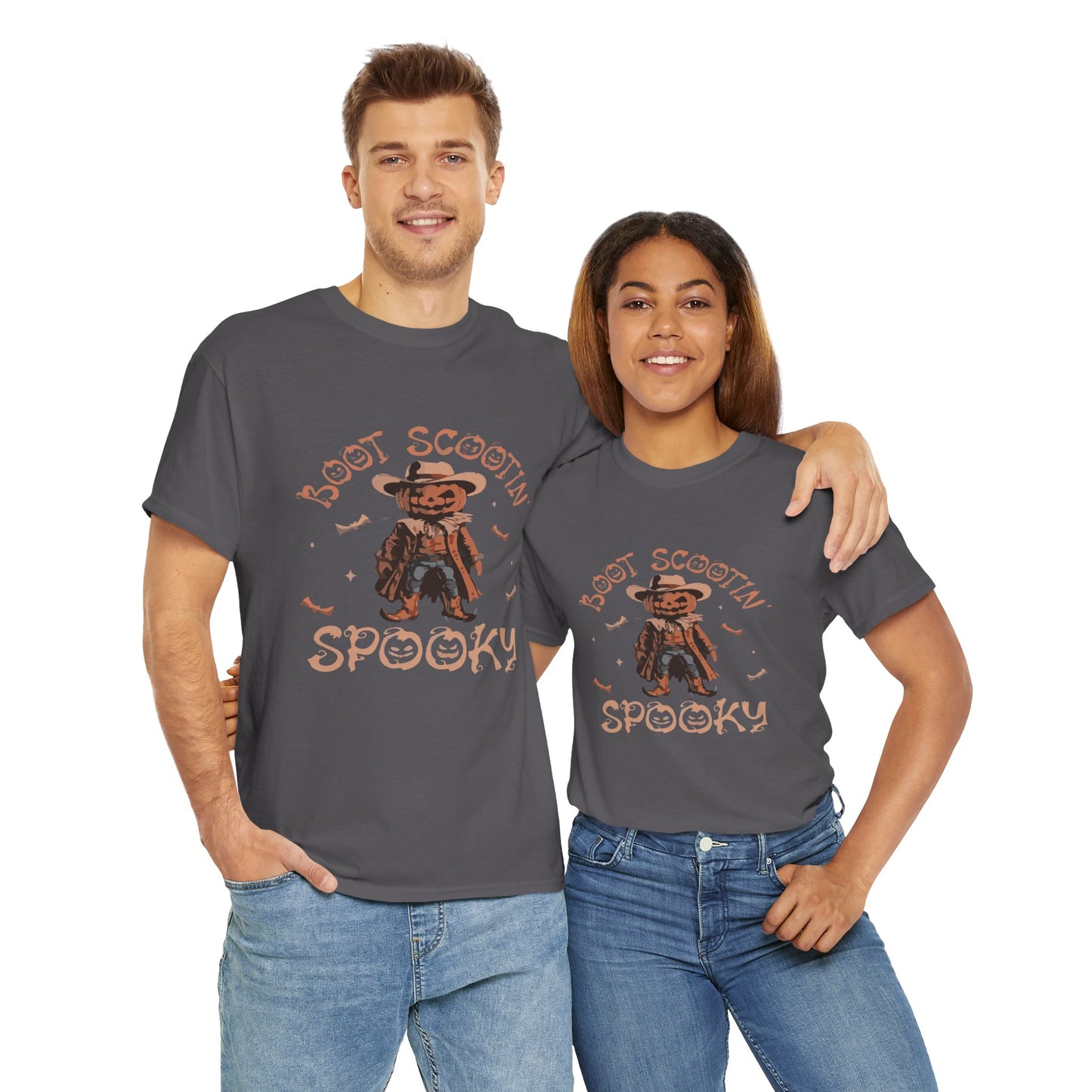 Spooky Cowboy Tee, Unisex Heavy Cotton T-Shirt, Halloween Costume, Fall Fashion, Fun Casual Wear, Gift for Friends, Boot Scootin' [...]
