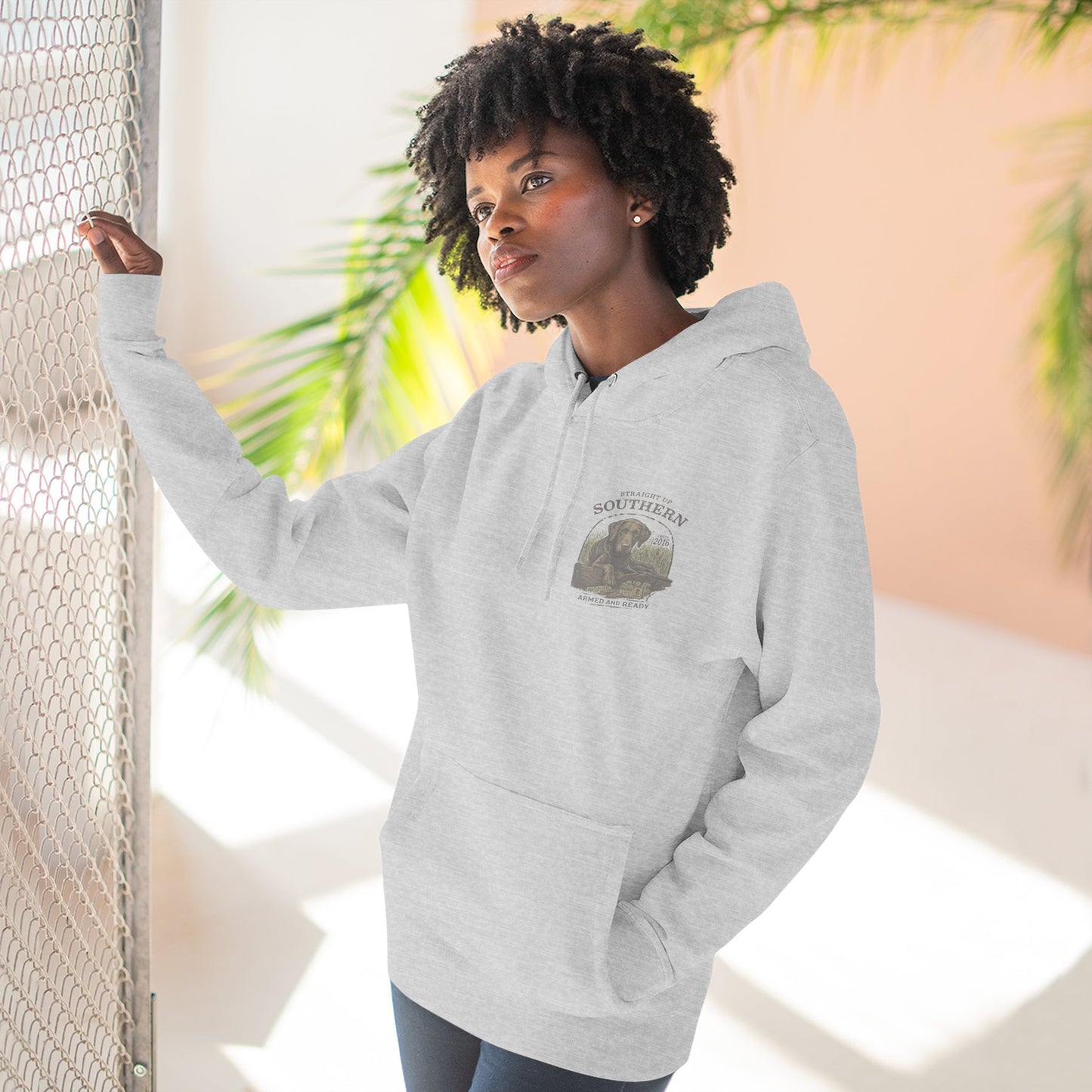 Southern Retriever Hoodie — 'Straight Up Southern' Graphic Pullover