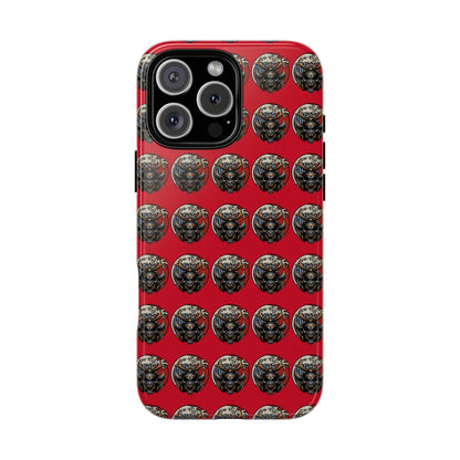 Bold Phone Case, Tough Phone Cover, Red Phone Protector, Unique Gift for Him/Her, Trendy Tech Accessory