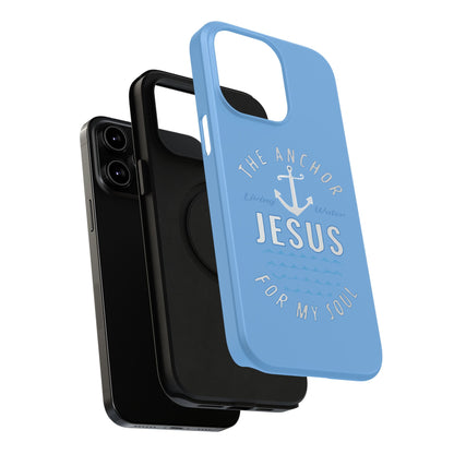Jesus Anchor Phone Case, Christian Tech Accessories, Inspirational Gifts, Unique Phone Covers, Faith-Based Decor