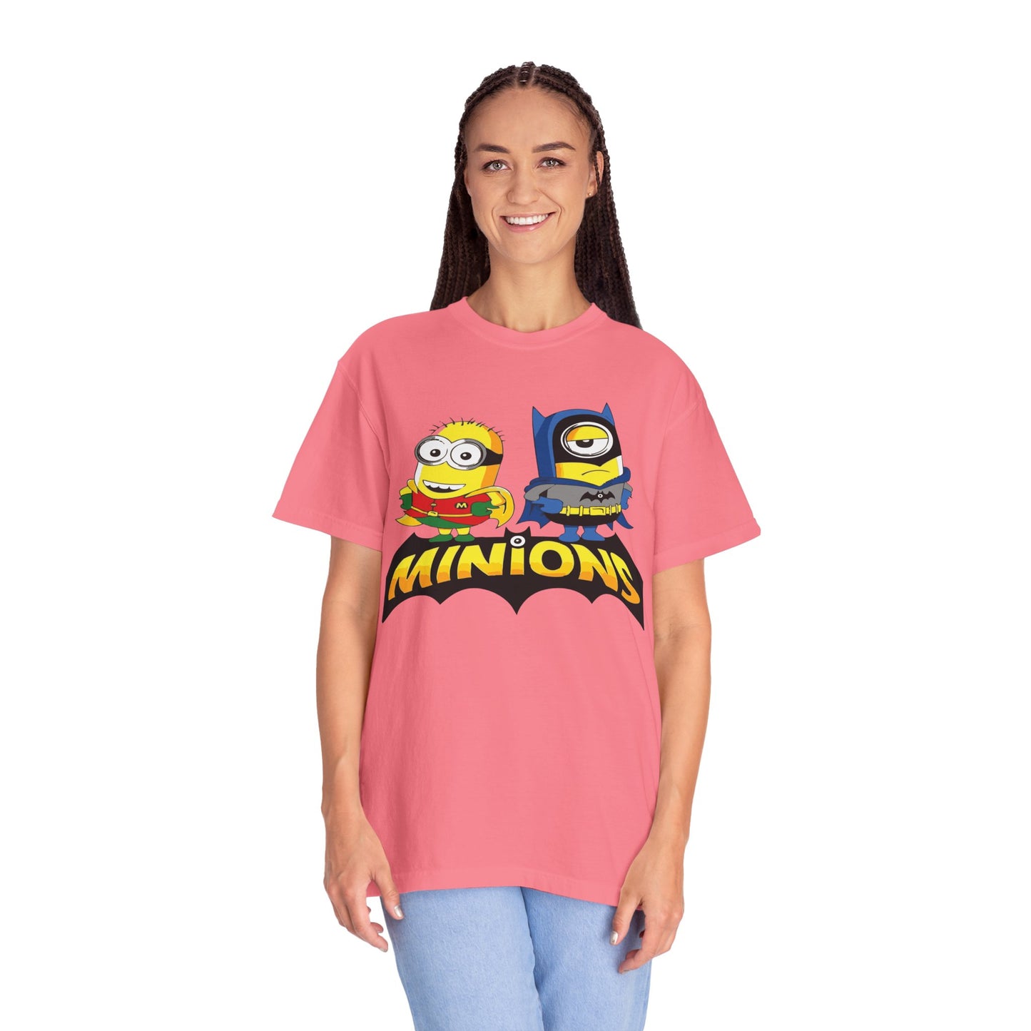 Minions Superhero Unisex T-shirt, Fun Gift for Kids, Cartoon Apparel, Birthday Party Outfit, Family Movie Night Wear