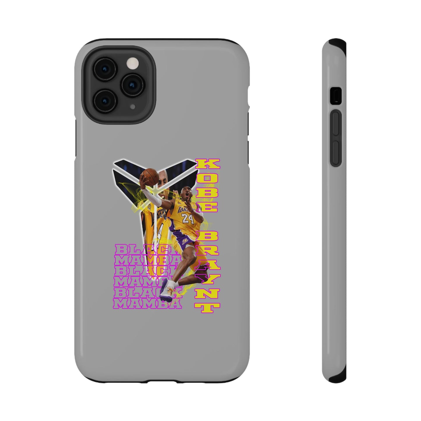 Impact-Resistant Phone Case — Bold Retro Basketball Graphic