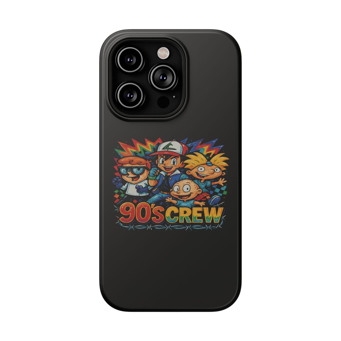 90s Crew Impact-Resistant Phone Case — Retro Cartoon Gamer Design