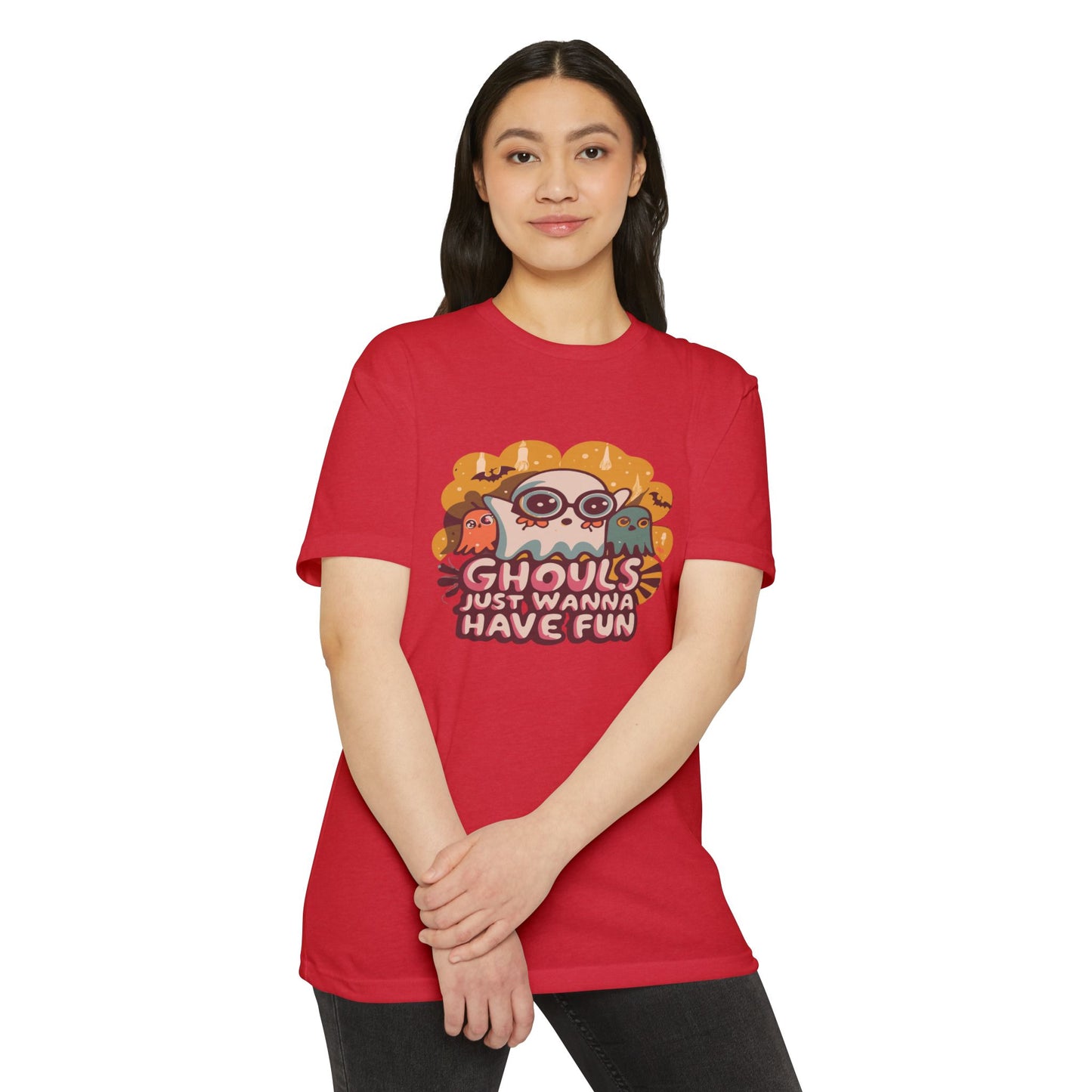 Halloween Fun Graphic Tee, Ghouls T-shirt, Unisex T-shirt, Spooky Shirt, Casual Halloween Apparel