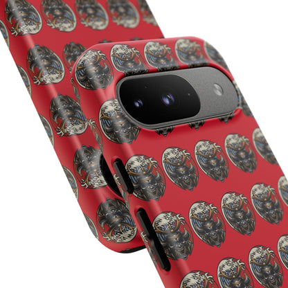 Bold Phone Case, Tough Phone Cover, Red Phone Protector, Unique Gift for Him/Her, Trendy Tech Accessory
