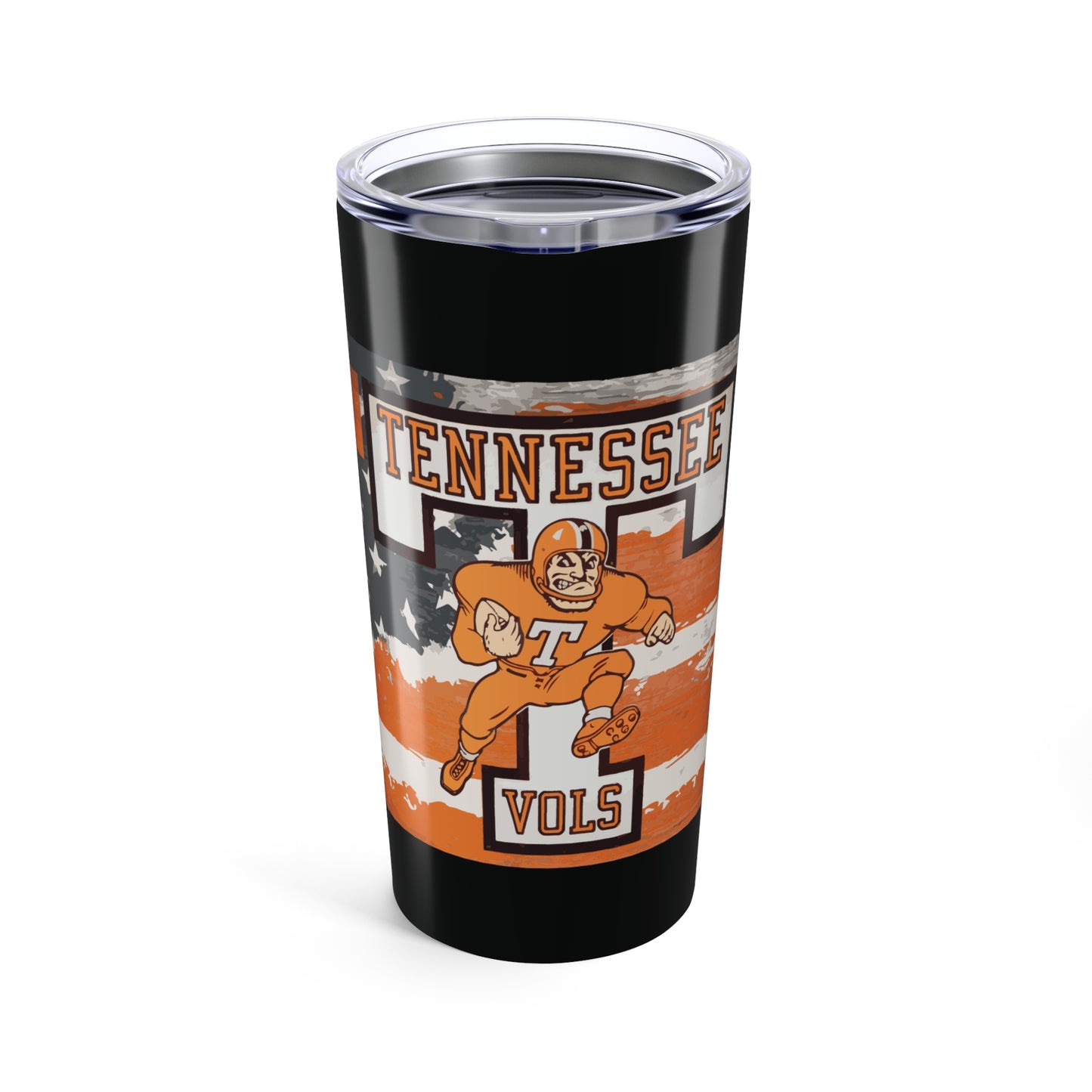 Tennessee Vols Tumbler, Sports Fan Travel Mug, Gift for College Alumni, Tailgate Accessories, Party Drinkware, Home Bar Decor
