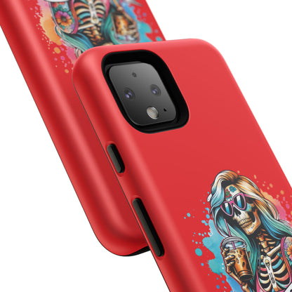Cool Moms Club Phone Case - Tough Cases, Funky Phone Cover, Gift for Moms, Skeleton Design, Trendy Tech Accessories