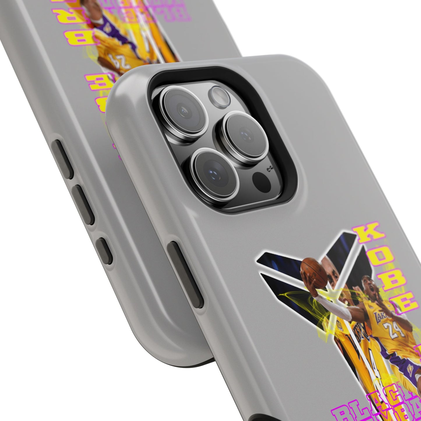 Impact-Resistant Phone Case — Bold Retro Basketball Graphic