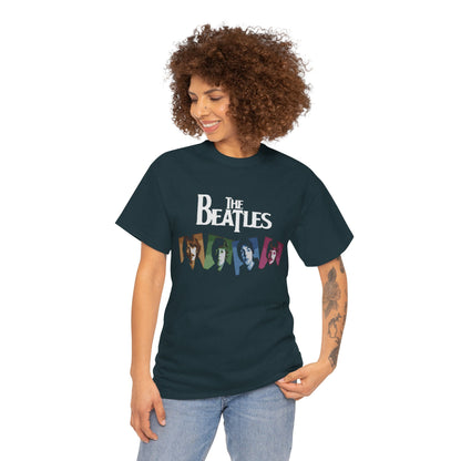 Retro Beatles Graphic Tee - Vintage Unisex Heavy Cotton T-Shirt, Music Lover Gift, 60s Inspired Fashion, Concert T-Shirt, Gift for Him/Her