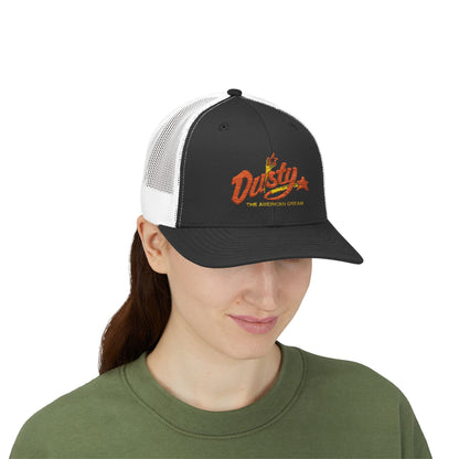 Dusty Snapback Trucker Cap, Trendy Hat, Gift for Him/Her, Casual Wear, Festival Accessory, Outdoor Style