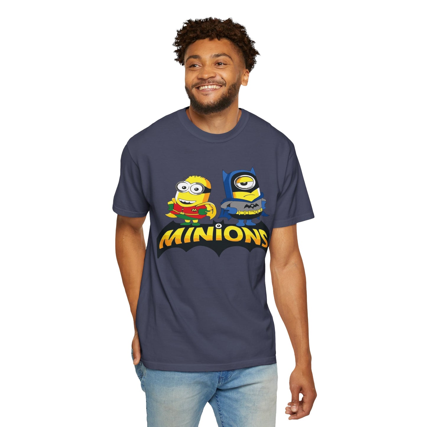 Minions Superhero Unisex T-shirt, Fun Gift for Kids, Cartoon Apparel, Birthday Party Outfit, Family Movie Night Wear
