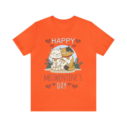 Happy Meowentine's Jersey Short Sleeve Tee