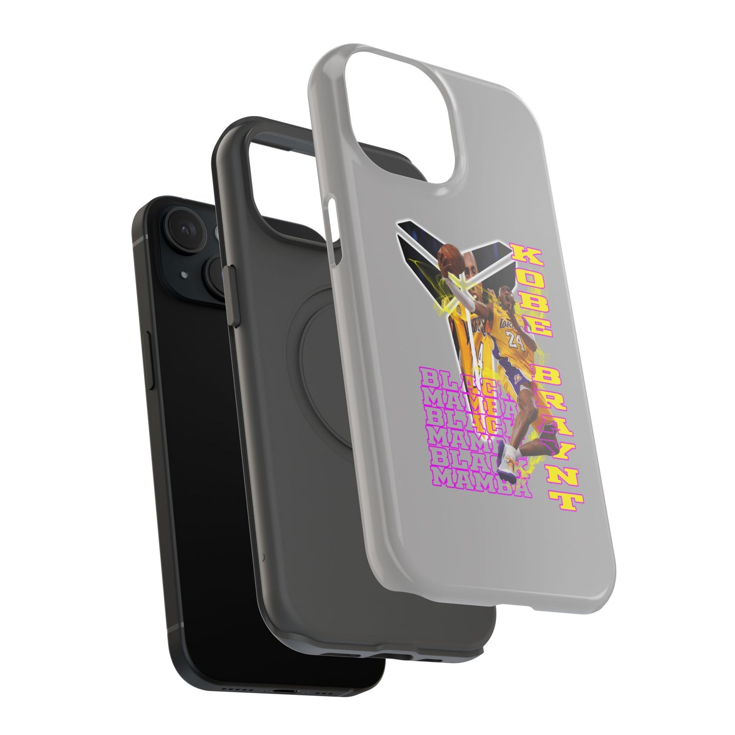 Impact-Resistant Phone Case — Bold Retro Basketball Graphic