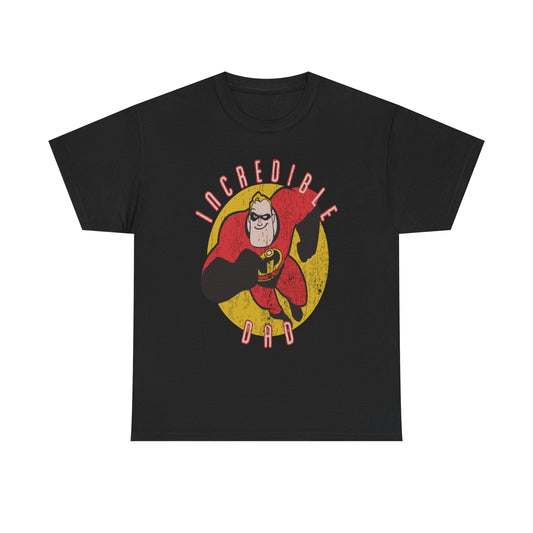 Incredible Dad Tee, Graphic Tee for Father's Day, Unisex Cotton Shirt, Gift for Dad, Superhero Dad T-Shirt