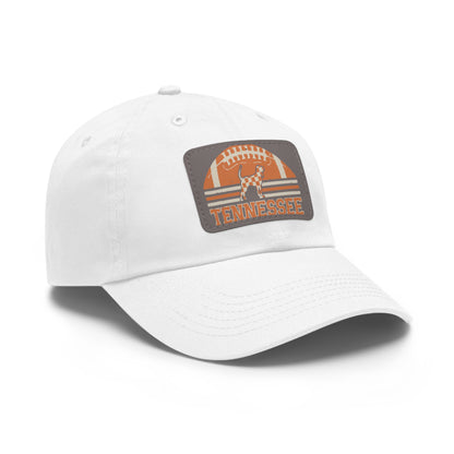 Tennessee Dad Hat with Leather Patch, Casual Hat, Sports Cap, Gift for Dads, Outdoor Hat, Summer Accessory