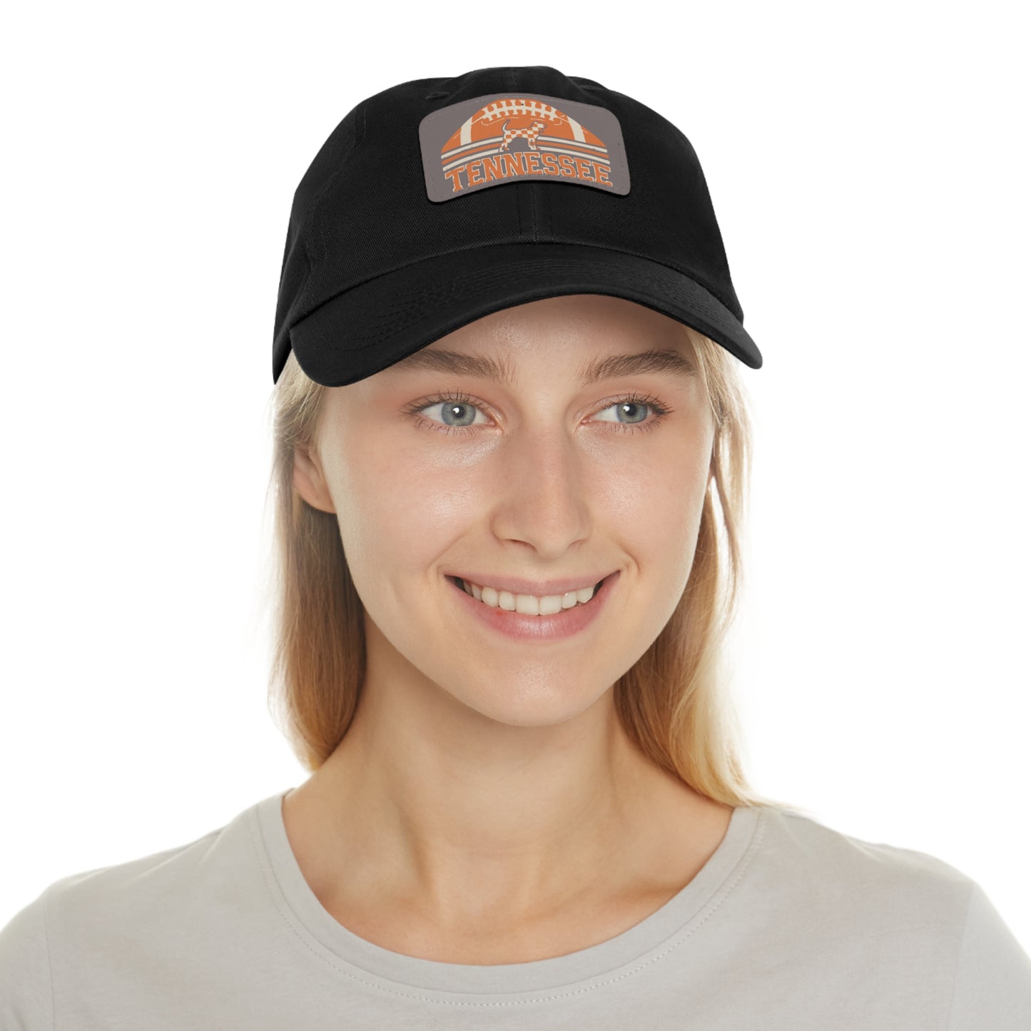 Tennessee Dad Hat with Leather Patch, Casual Hat, Sports Cap, Gift for Dads, Outdoor Hat, Summer Accessory
