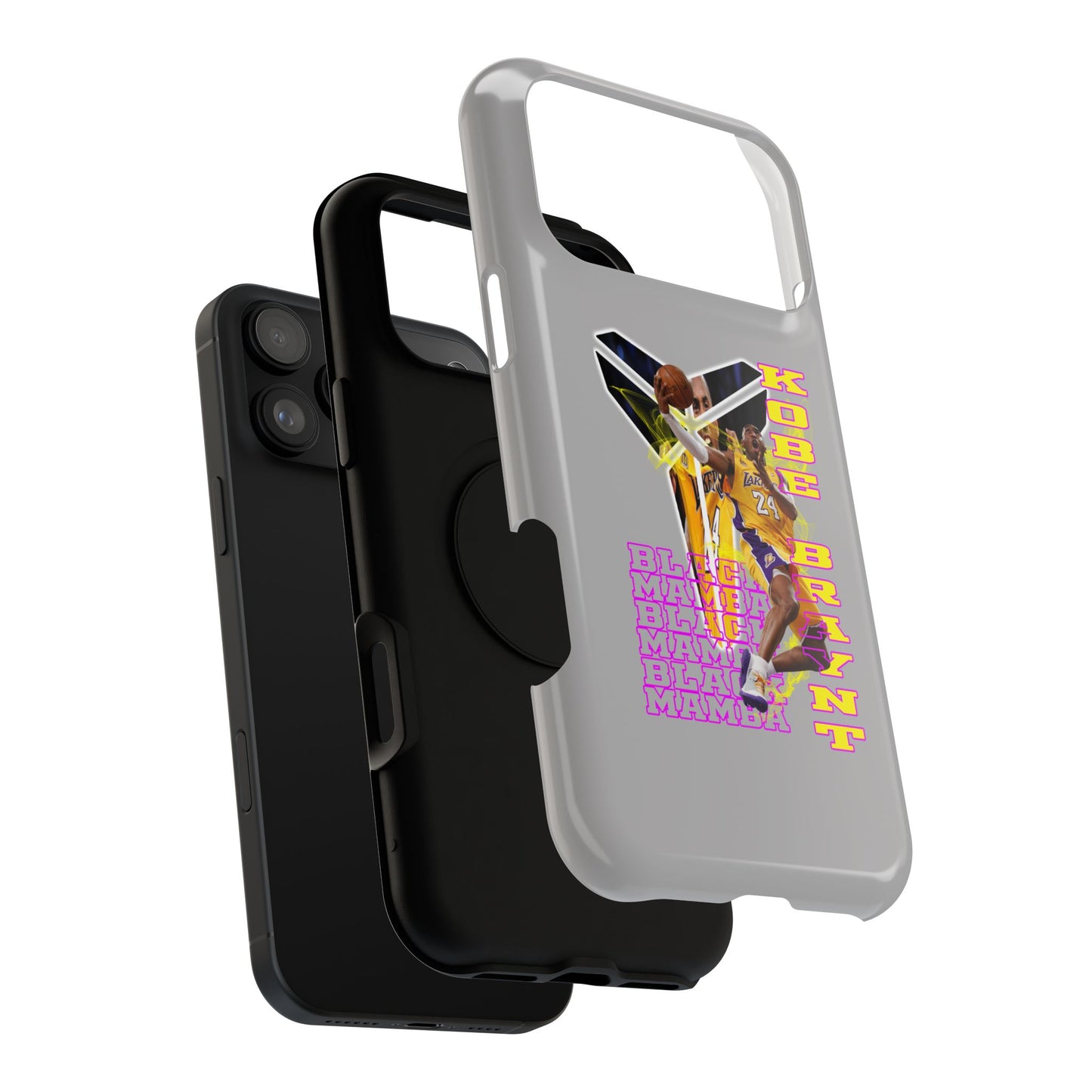 Impact-Resistant Phone Case — Bold Retro Basketball Graphic