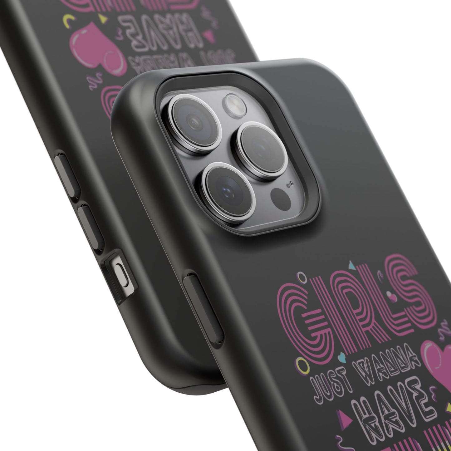 Fun Vibe Phone Case - Girls Just Wanna Have Fun Cell Case, Impact-Resistant Cover, Gift for Teens, Birthday Party Accessory, Trendy Tech