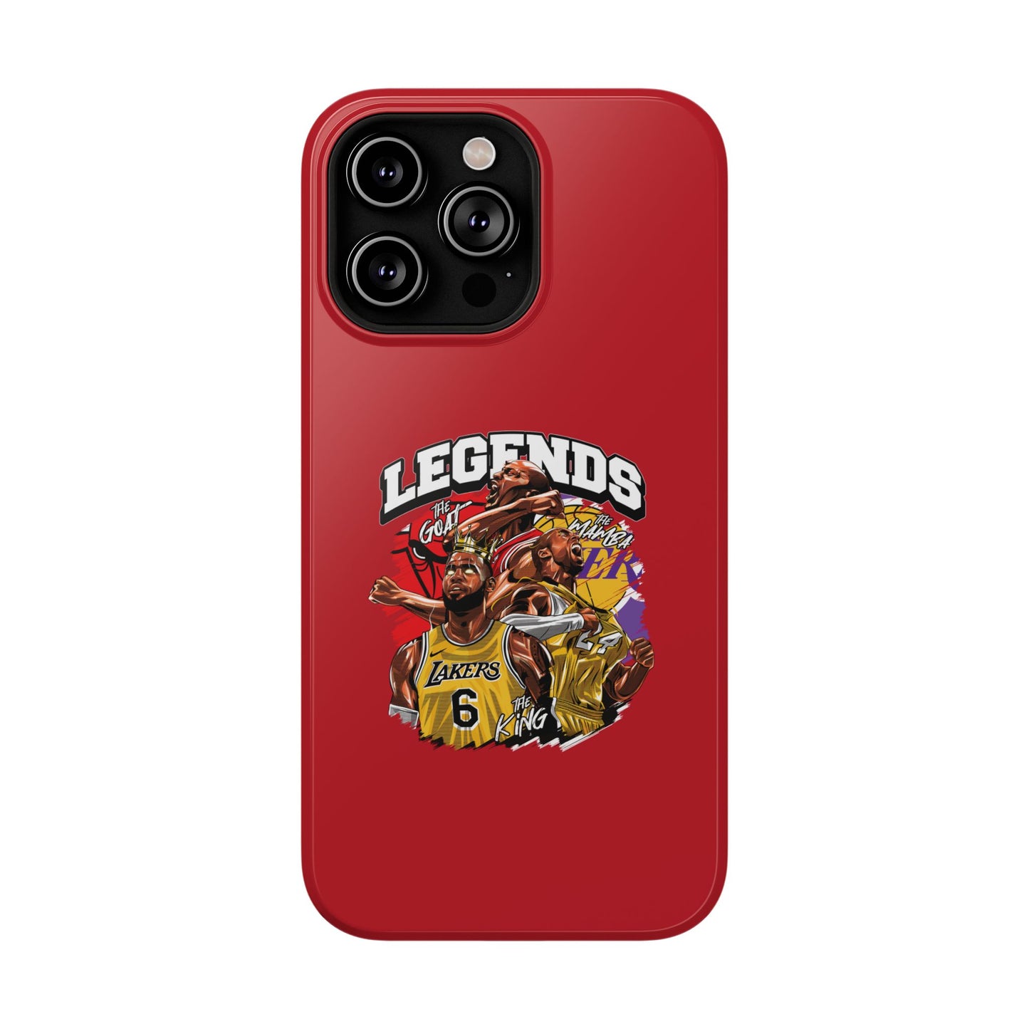 Legends Basketball Graphic Phone Case — Impact-Resistant iPhone Cover