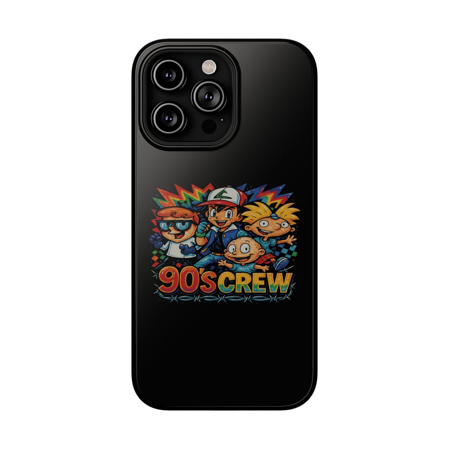 90s Crew Impact-Resistant Phone Case — Retro Cartoon Gamer Design