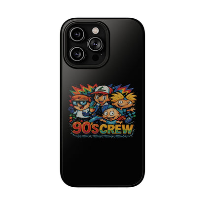 90s Crew Impact-Resistant Phone Case — Retro Cartoon Gamer Design