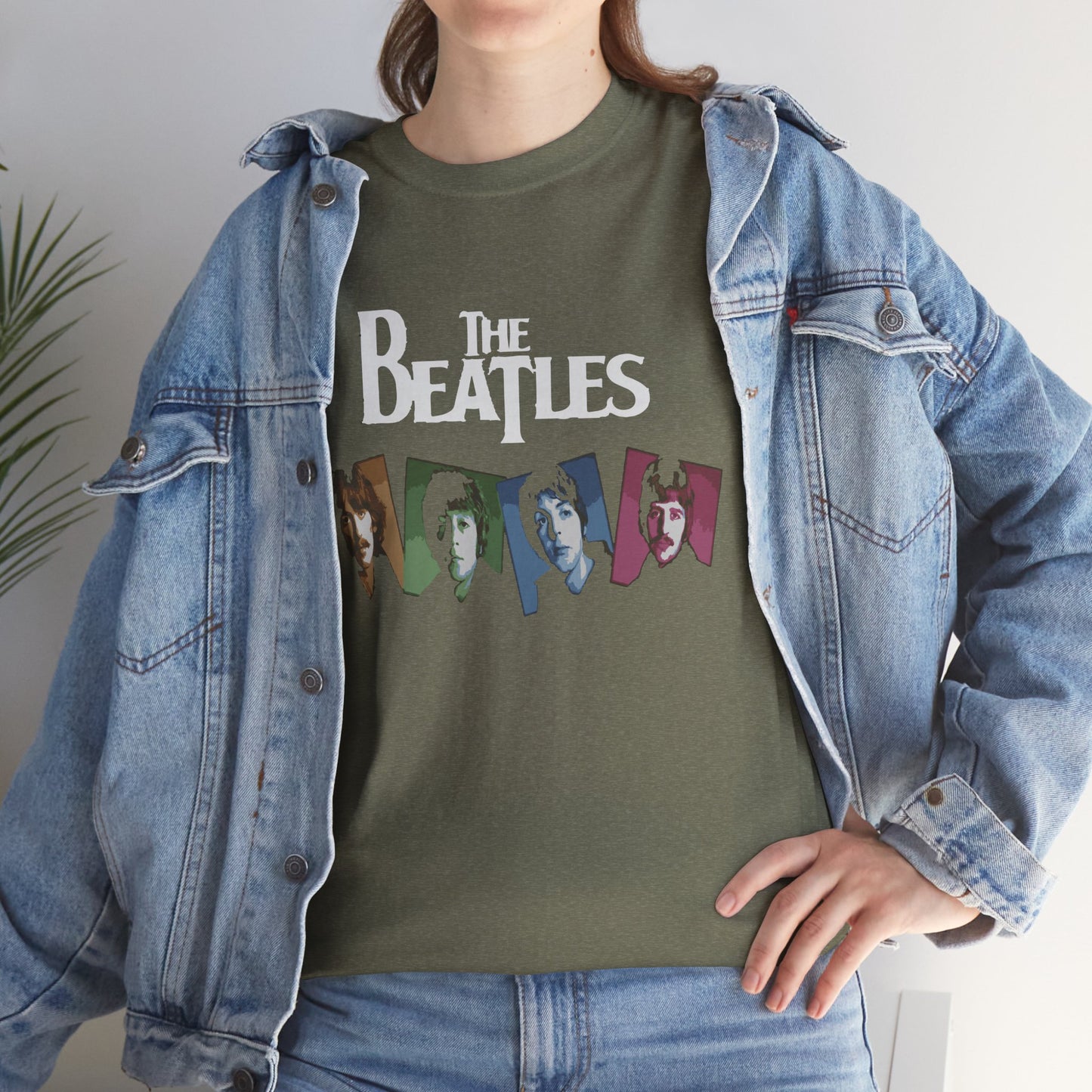 Retro Beatles Graphic Tee - Vintage Unisex Heavy Cotton T-Shirt, Music Lover Gift, 60s Inspired Fashion, Concert T-Shirt, Gift for Him/Her