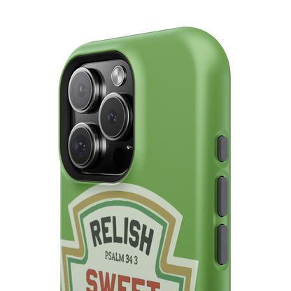 Relish Sweet Jesus Phone Case, Christian Gift, Impact-Resistant Case, Religious Phone Accessory, Faith-Based Present, Celebration Case