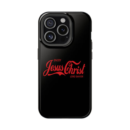 Impact-Resistant Phone Case: Enjoy Jesus Christ Lord Savior, Christian Gift, Durable Protection, Faith-Based Accessory, Holiday Gift