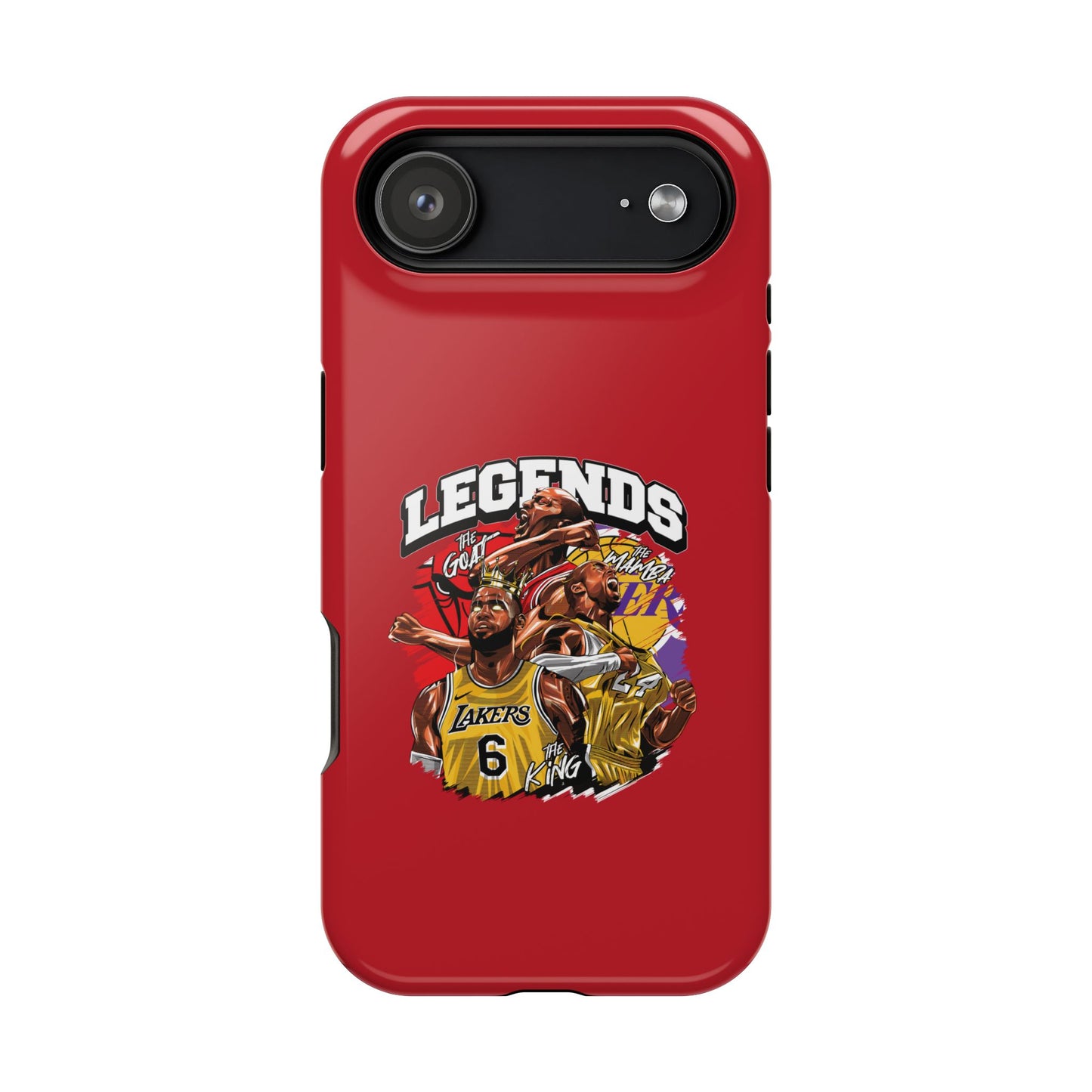 Legends Basketball Graphic Phone Case — Impact-Resistant iPhone Cover
