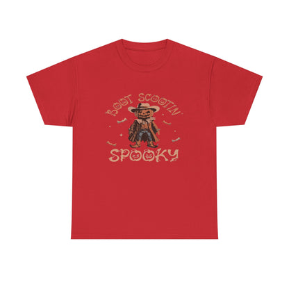 Spooky Cowboy Tee, Unisex Heavy Cotton T-Shirt, Halloween Costume, Fall Fashion, Fun Casual Wear, Gift for Friends, Boot Scootin' [...]