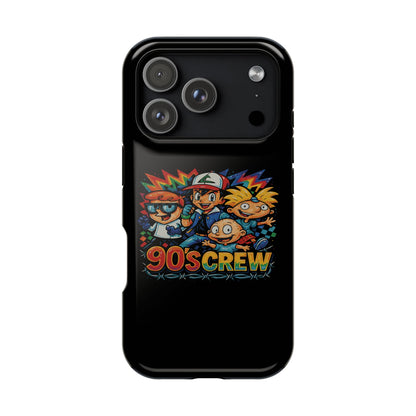 90s Crew Impact-Resistant Phone Case — Retro Cartoon Gamer Design