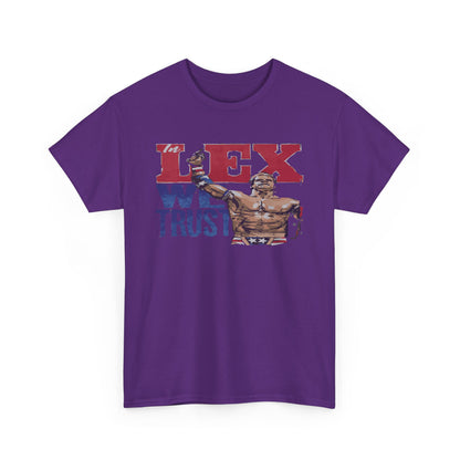 Unisex Cotton Tee with 'In Lex We Trust' Design, Casual Wear, Gift for Him/Her, Birthday, Independence Day, Patriotic Apparel