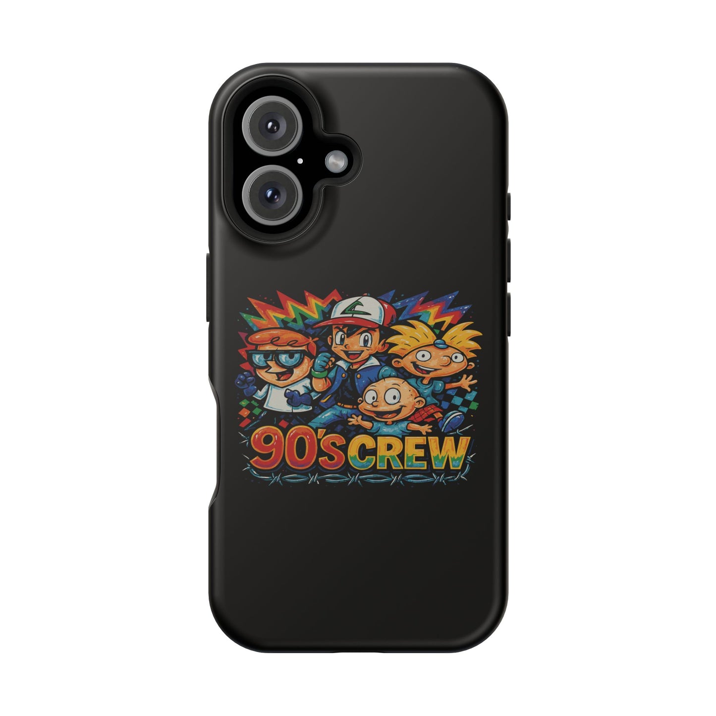 90s Crew Impact-Resistant Phone Case — Retro Cartoon Gamer Design