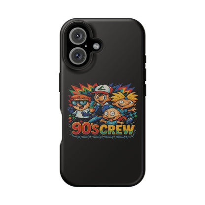 90s Crew Impact-Resistant Phone Case — Retro Cartoon Gamer Design