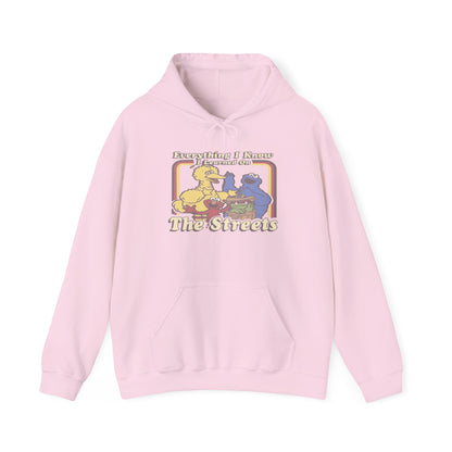 Vintage Street Art Hoodie - Cozy Unisex Sweatshirt for Creative Souls, Outdoor Relaxation, Casual Hangouts