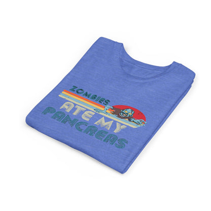 Youth Zombie Tee, Cute Graphic T-Shirt for Kids, Fun Short Sleeve Top, Halloween Costume, Gift for Little Horror Fans