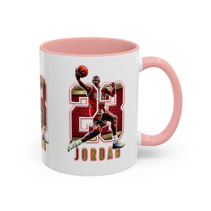 Michael Jordan Accent Coffee Mug - 11oz & 15oz - Perfect Gift for Sports Fans, Collectors, Basketball Lovers, Unique Gift Idea