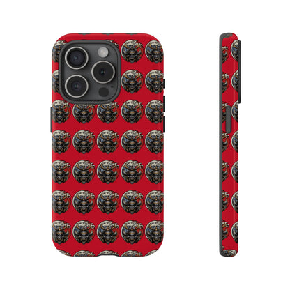Bold Phone Case, Tough Phone Cover, Red Phone Protector, Unique Gift for Him/Her, Trendy Tech Accessory