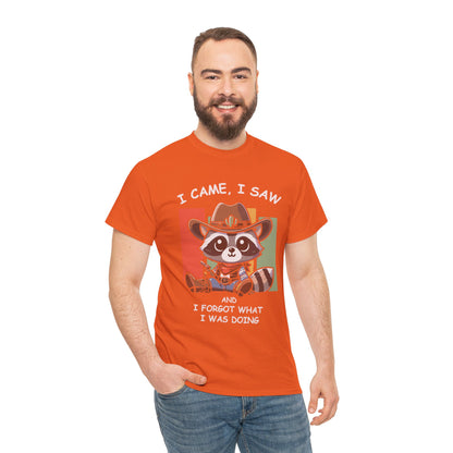 Fun Raccoon Graphic Tee, Cute Funny Animal T-Shirt, Unique Gift, Unisex Cotton Tee, Casual Wear, Birthday Gift, Humor Shirt