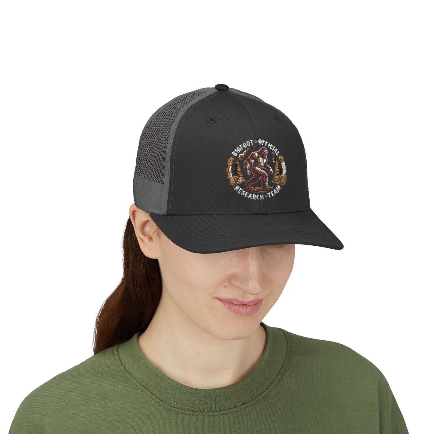 Bigfoot Research Snapback Trucker Cap - Stylish Outdoor Adventure Hat for Him