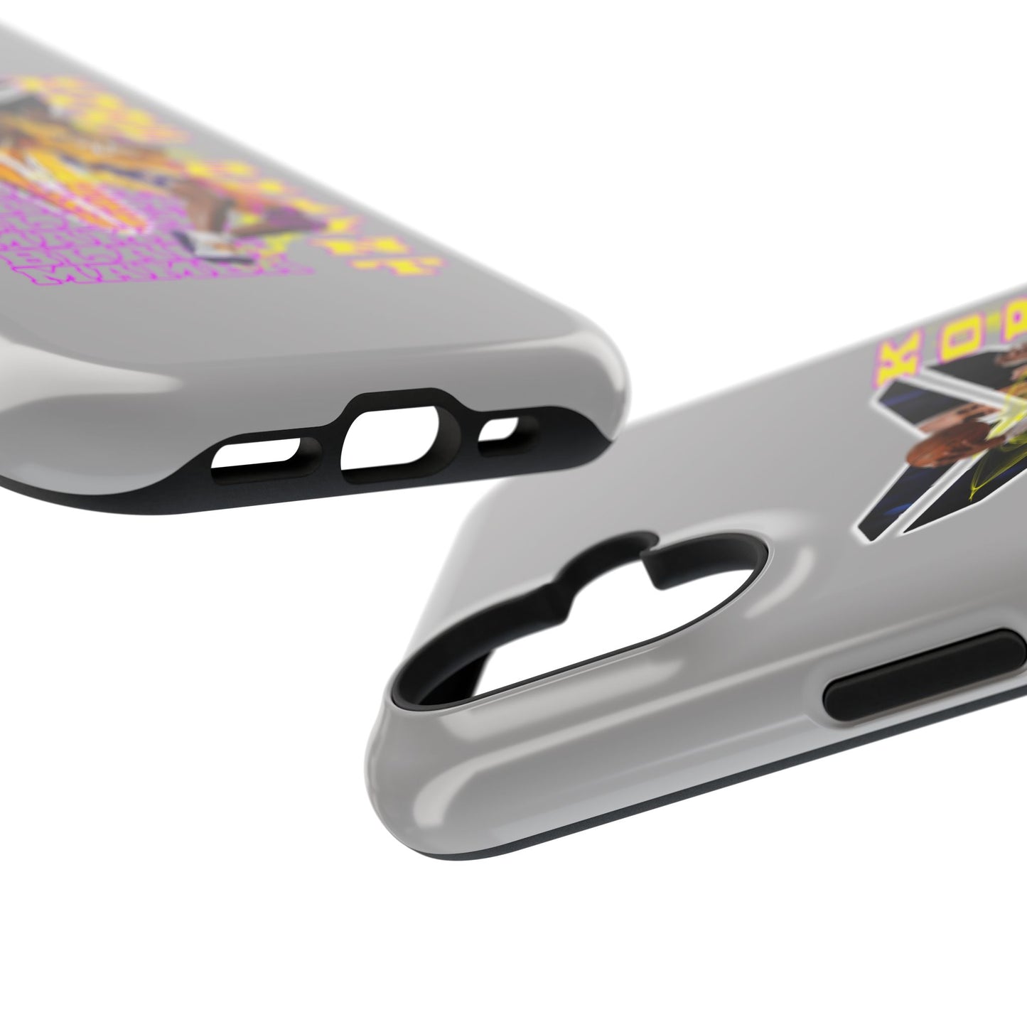 Impact-Resistant Phone Case — Bold Retro Basketball Graphic