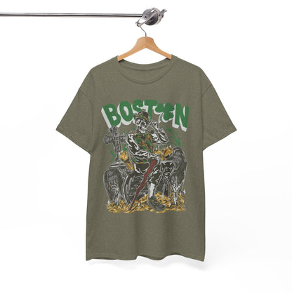 Boston Graphic Tee, Unisex Heavy Cotton T-Shirt, Vintage Boston Shirt, Irish Pride Apparel, St. Patrick's Day Gift, Casual Wear