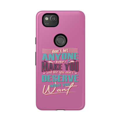 Inspirational Phone Case, Motivational Phone Cover, Tough Cases for Her, Gift for Friends, Self-Love Quote Case