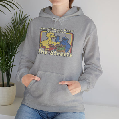 Vintage Street Art Hoodie - Cozy Unisex Sweatshirt for Creative Souls, Outdoor Relaxation, Casual Hangouts