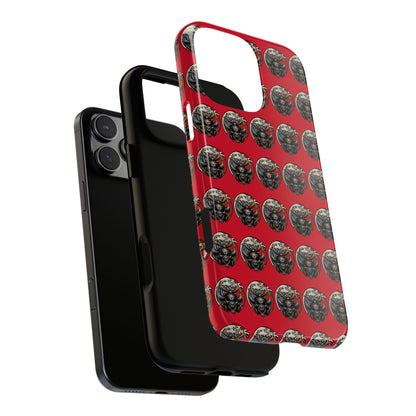 Bold Phone Case, Tough Phone Cover, Red Phone Protector, Unique Gift for Him/Her, Trendy Tech Accessory